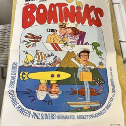 Authentic Vintage 1970 Movie Poster 27x41 Walt Disney Boatniks From The Bagdad Theatre! (from The Bagdad!)