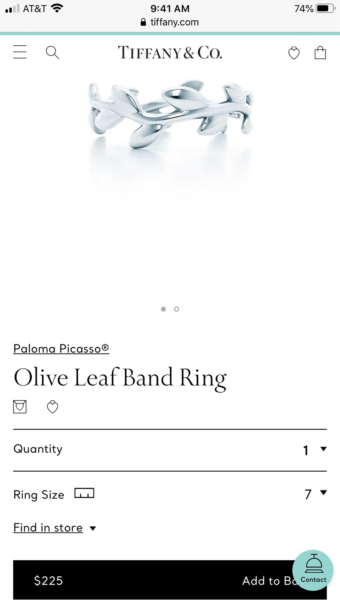 Tiffany and Co. ring