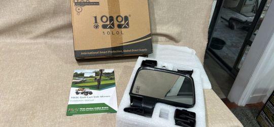 10L0L Golf Cart No-Drill Side Mirror
