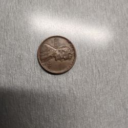 1951 No Mint Mark Wheat Penny Mispelled Liberty 