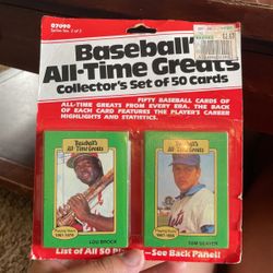 Baseballs All Time Greats 1987 Collectors Set