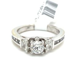 14k White Gold Diamond Engagement Ring 4.8g 1.25ctw 116822 12