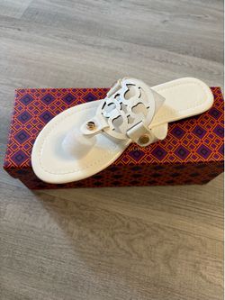 White Tory Burch sandals