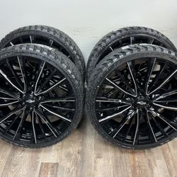 NEW 26 inch Gm style wheels wrapped in 305/30r26 atturo xt tires