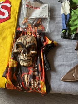 Fire Grim Reaper Costume Size Small