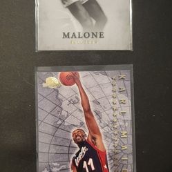Karl Malone 2 Basketball Trading Card Bundle