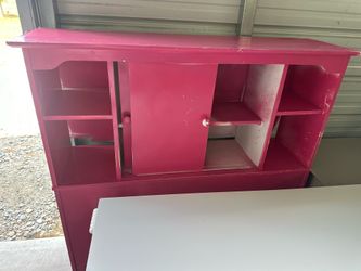 Hot pink twin headboard