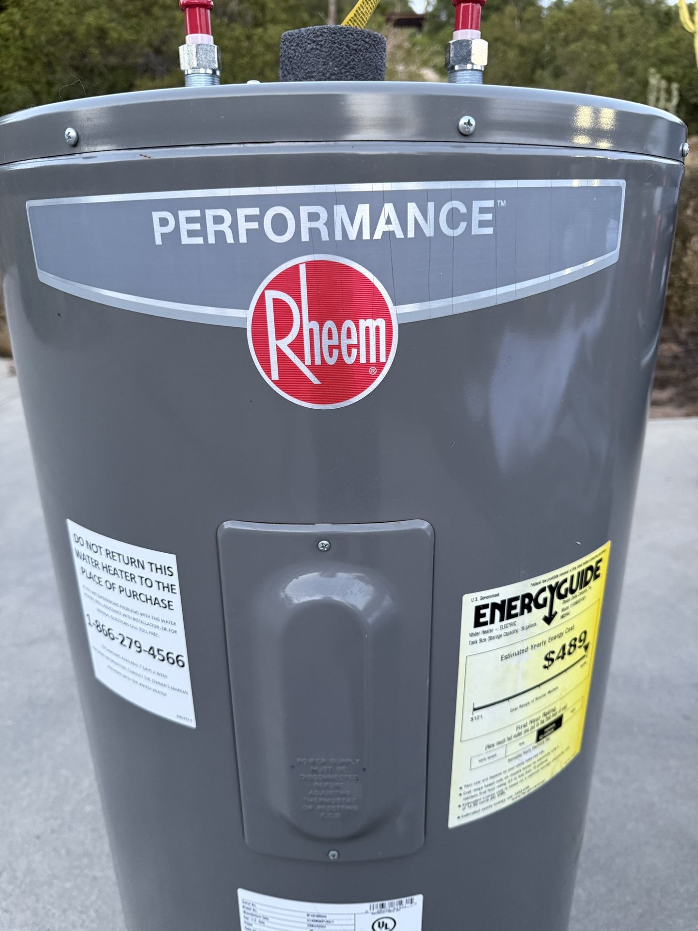 RHEEM Performance 40 Gallon Electric Water Heater