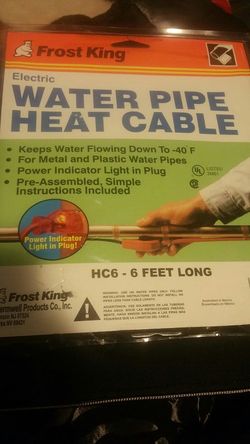 Watet pipe heat cable
