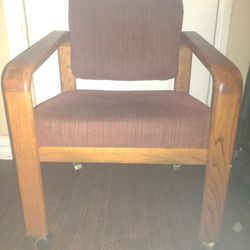 Set Of 4 Rolling Chairs