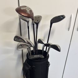 Golf Club Set - 11 Clubs And Bag