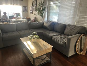 Beautiful Like New Grey Sectional