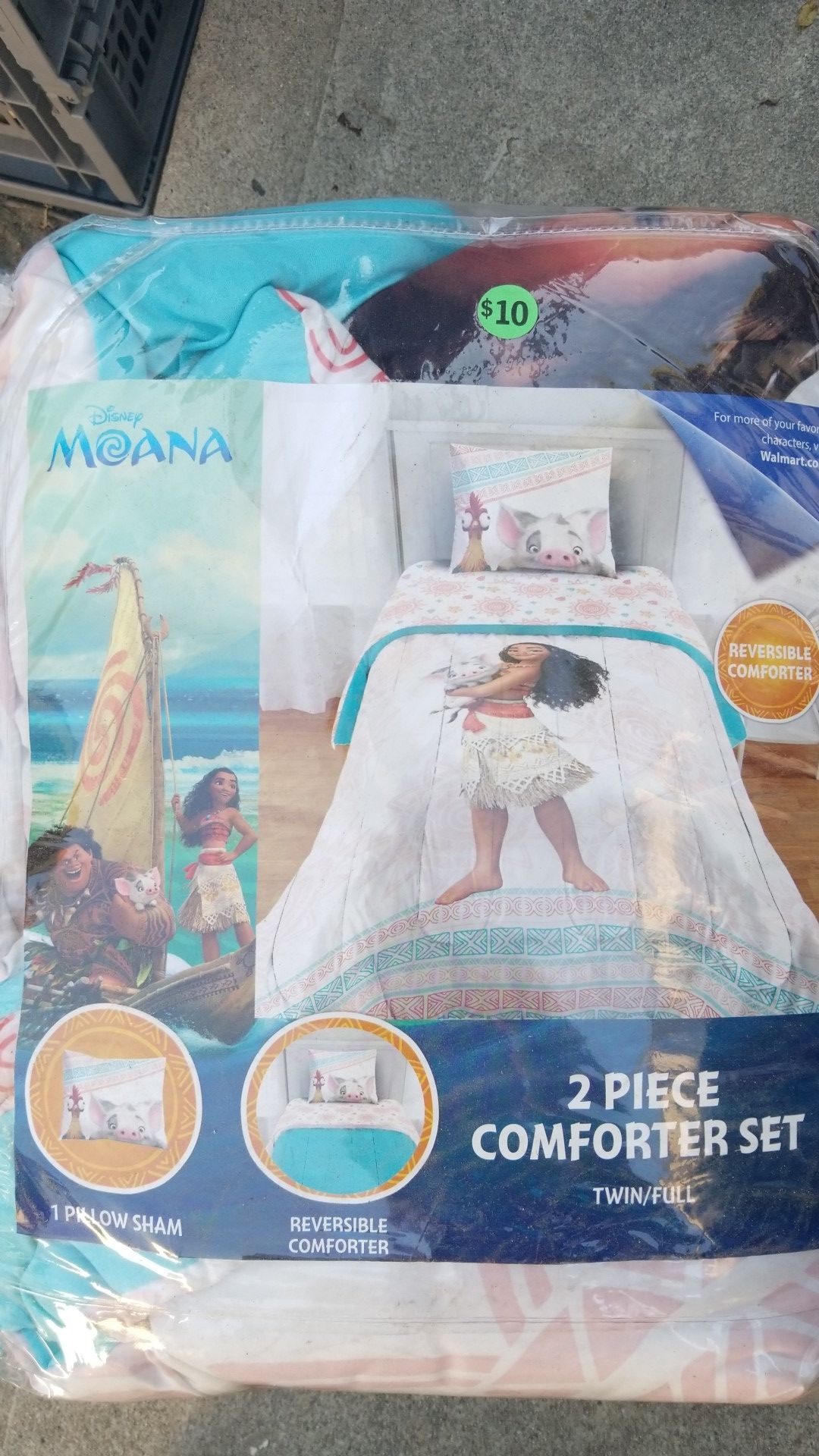 Moana twin comforter set