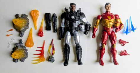 Hasbro Marvel Legends Deluxe War machine iron man lot  100% complete