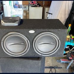 Phoenix 10in Subwoofers(2) And AMP