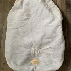 Pottery Barn Blue Car Seat Warm Cover 