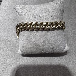 14k Open Link Cuban Bracelet 