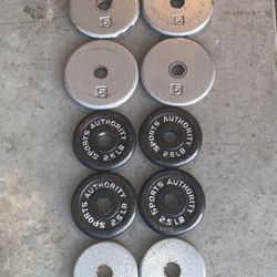 Weight Plates 5 lbs & 2.5 lbs
