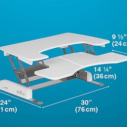 VariDesk Pro Plus 36” Standing Desk Converter – White