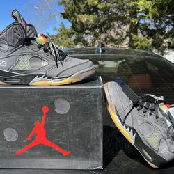 Jordan 5 “OFF WHITE” MUSLIN size 12