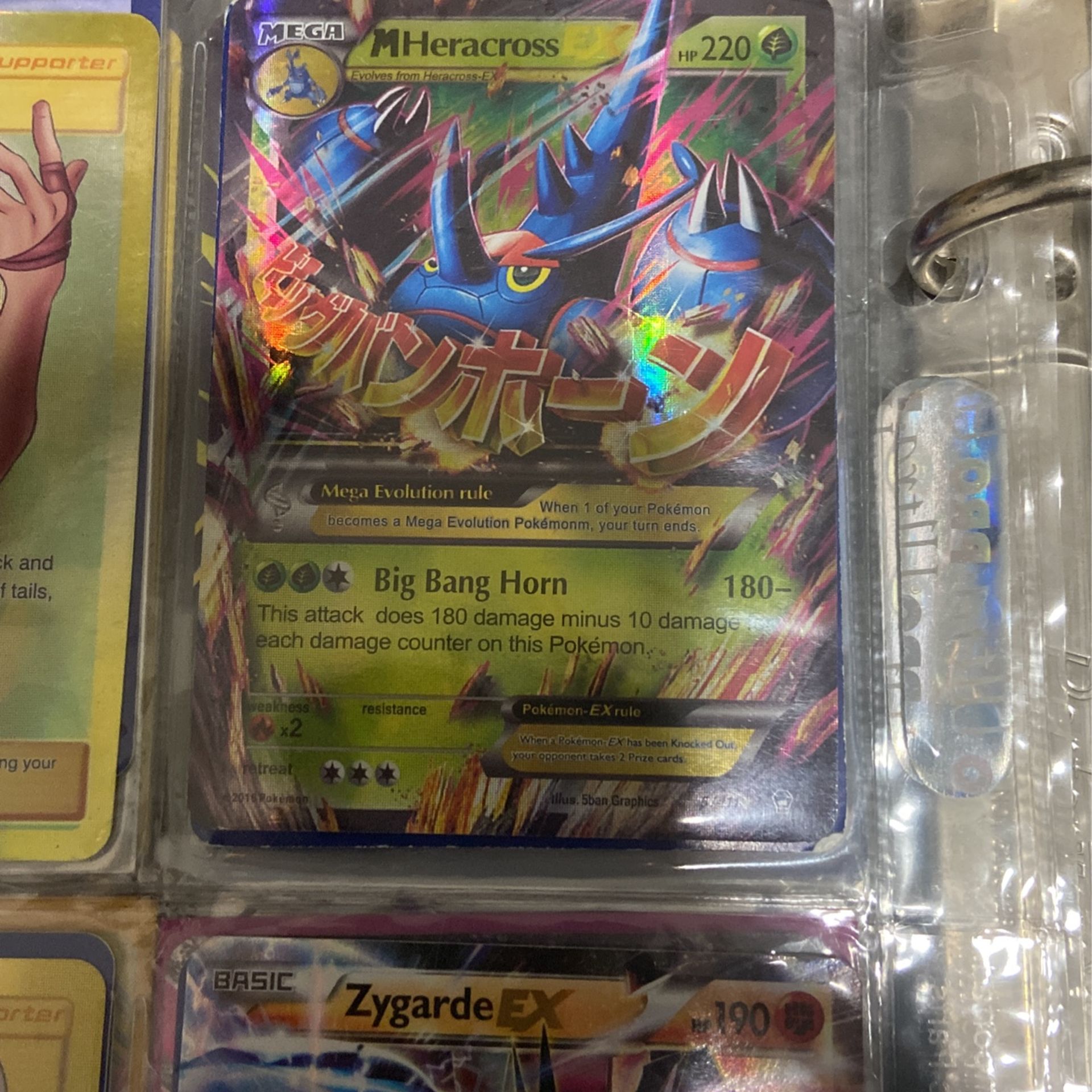 Mega Heracross Shiny Pokemon Card