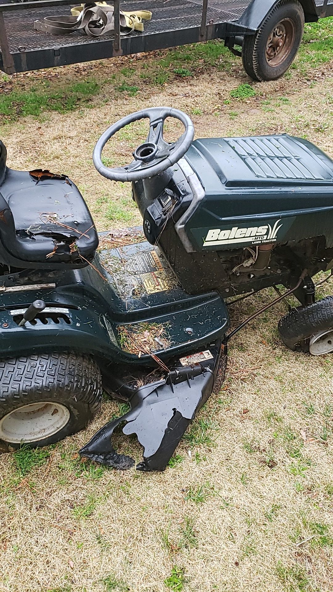 Riding lawn mower for parts