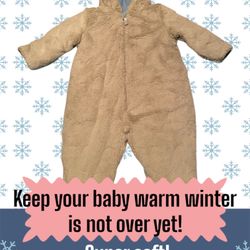 Baby Winter Hooded Romper Jumpsuit Baby Warm Footie Snowsuit Winter Onesi𝐞 Cartoon Bear Warm Hooded 