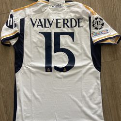 Jersey Real Madrid Valverde Camiseta Fútbol Soccer Playera Size m