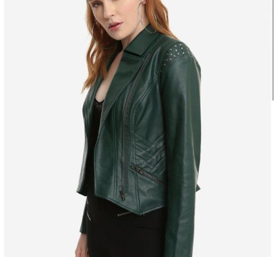 Marvel Loki Green Faux Leather Jacket