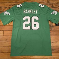 Kelly Green Philadelphia Eagles Saquon Barkley jersey 