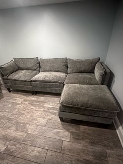 Couch with ottoman