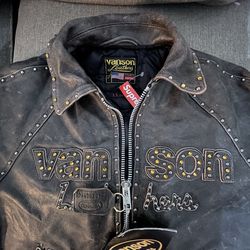 Vanson x Supreme Leather Jacket – Brand New