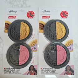 New! Moana Themed DASH Removable Mini Waffle Plates $10 Each 