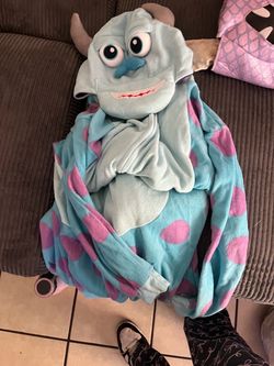 Monsters Inc Sulley Costume Hoodie Onesie