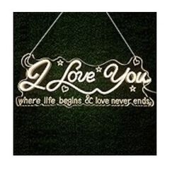 Neon Sign - LED Neon Lights, I Love You Neon Signs for Wall Decor, Used for Neon Signs for Bedroom Wedding Birthdayl