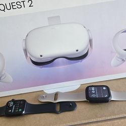 Apple products and Oculus Quest 2