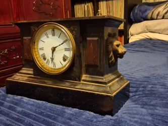 Ansonia Clock vintage iron case