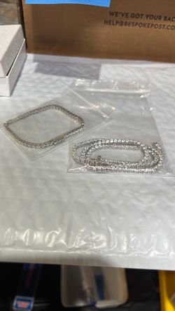 Tennis bracelet + Tennis chain sterling silver
