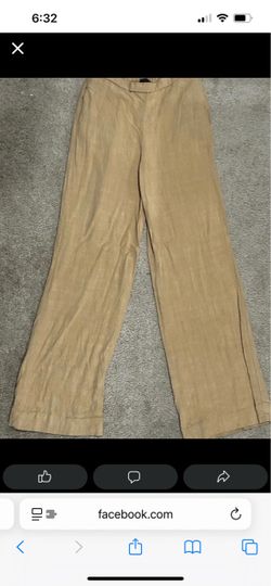 Linen blend pants