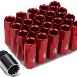 La Zona Auto Parts M12 by 1.5 Aluminum Alloy Wheel Lug Nuts with Lock Tuercas Dados para llanta con candado