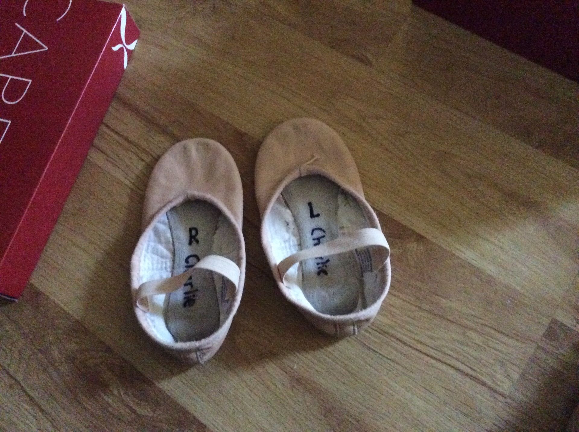 Ballet shoes pink girls 10 1/2