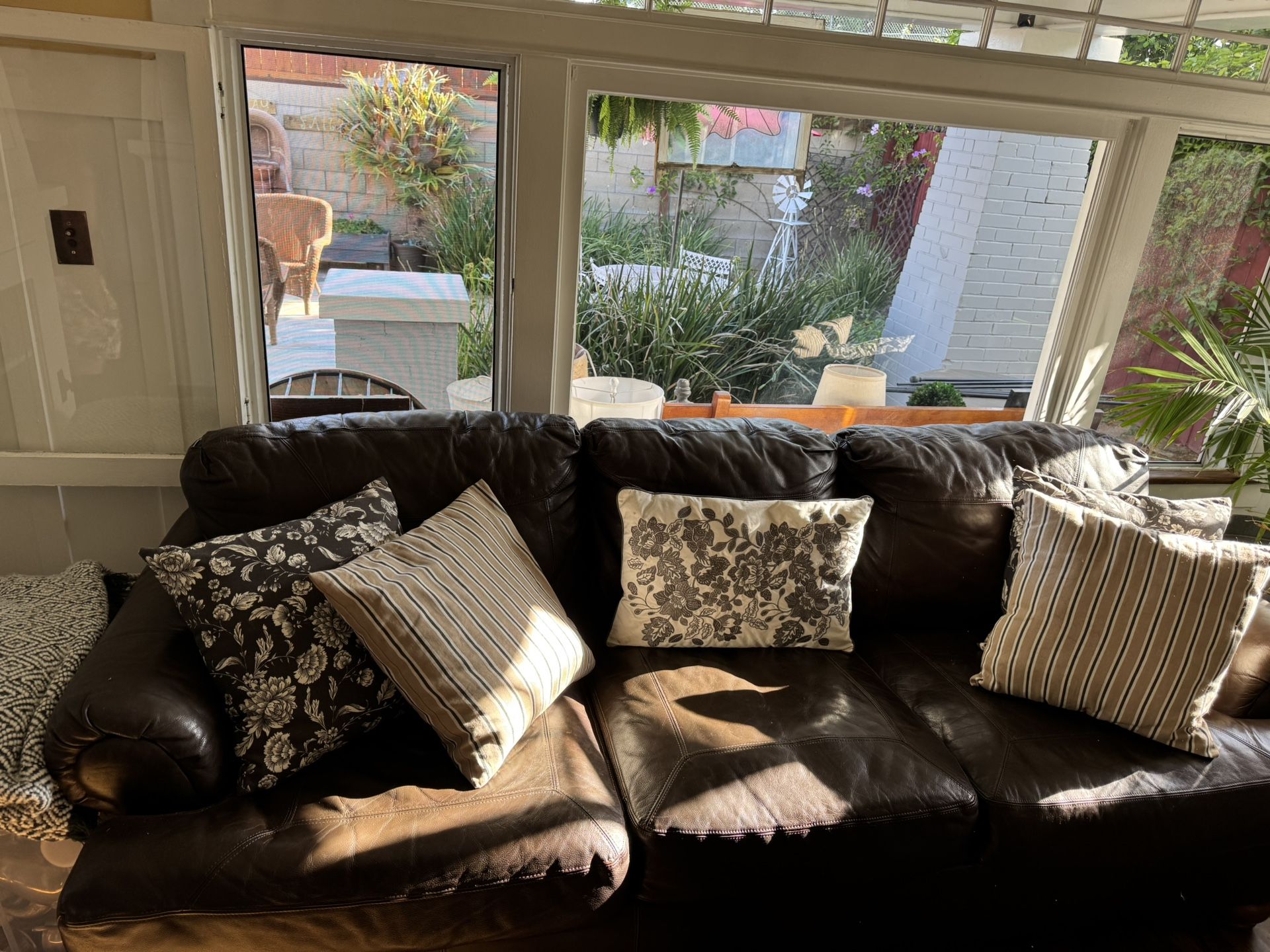Genuine Leather Sofa And Love Seat