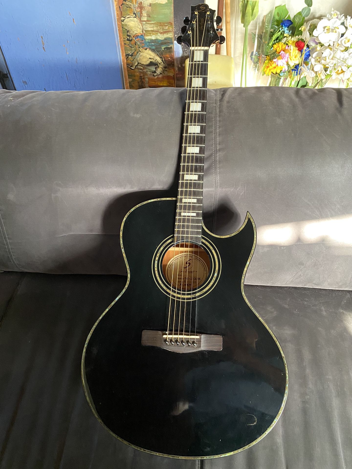Samick Greg Bennett Design TMJ17CE Blackbird Cutaway Acoustic-Electric Guitar