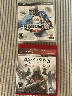 PS3 Playstation 3 Games - Assassin's Creed Brotherhood, Madden NFL 25