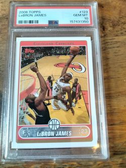 2006 Topps LeBron James #123 PSA 10 GEM MINT • Cleveland Cavaliers