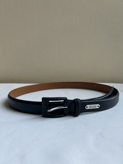 Lauren Ralph Lauren Dark blue genuine Italian leather belt