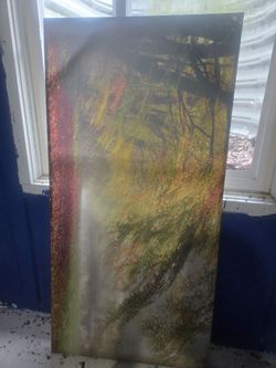 Large Autumn Forest Canvas Wall Art