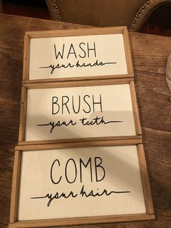 Etsy Bathroom Signs