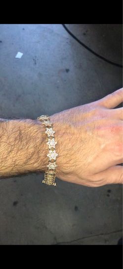 Diamond gold bracelet