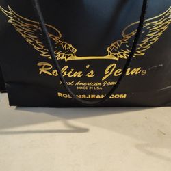 Skinny Black Robin's Jean